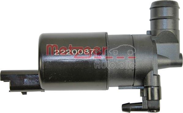 Metzger 2220087 - Water Pump, window cleaning autospares.lv