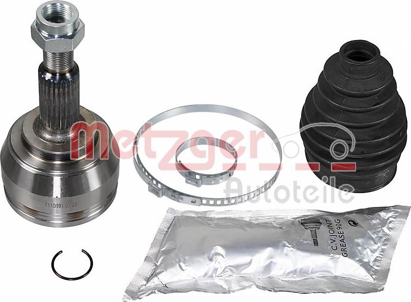 Metzger 7110191 - Joint Kit, drive shaft autospares.lv