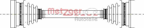 Metzger 7210026 - Drive Shaft autospares.lv