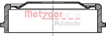 Metzger BT 9063 - Brake Drum autospares.lv