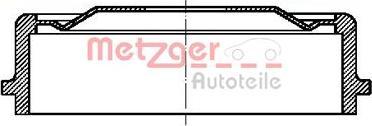 Metzger BT 1064 - Brake Drum autospares.lv