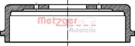 Metzger BT 242 - Brake Drum autospares.lv