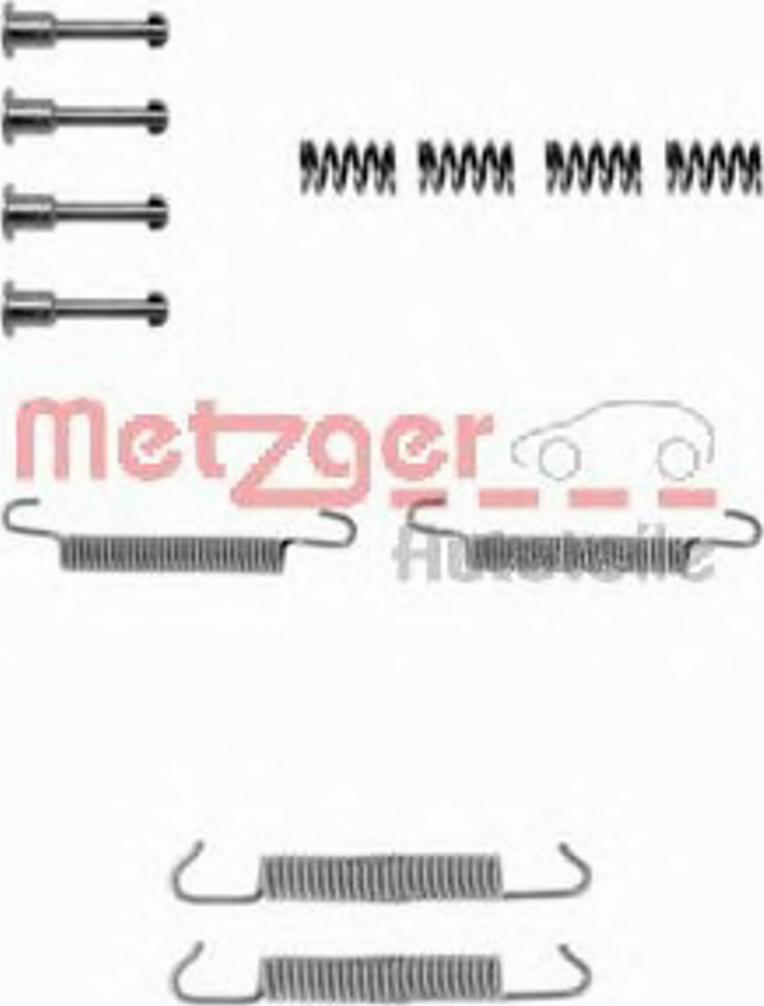 Metzger CR 621 - Accessory Kit, parking brake shoes autospares.lv