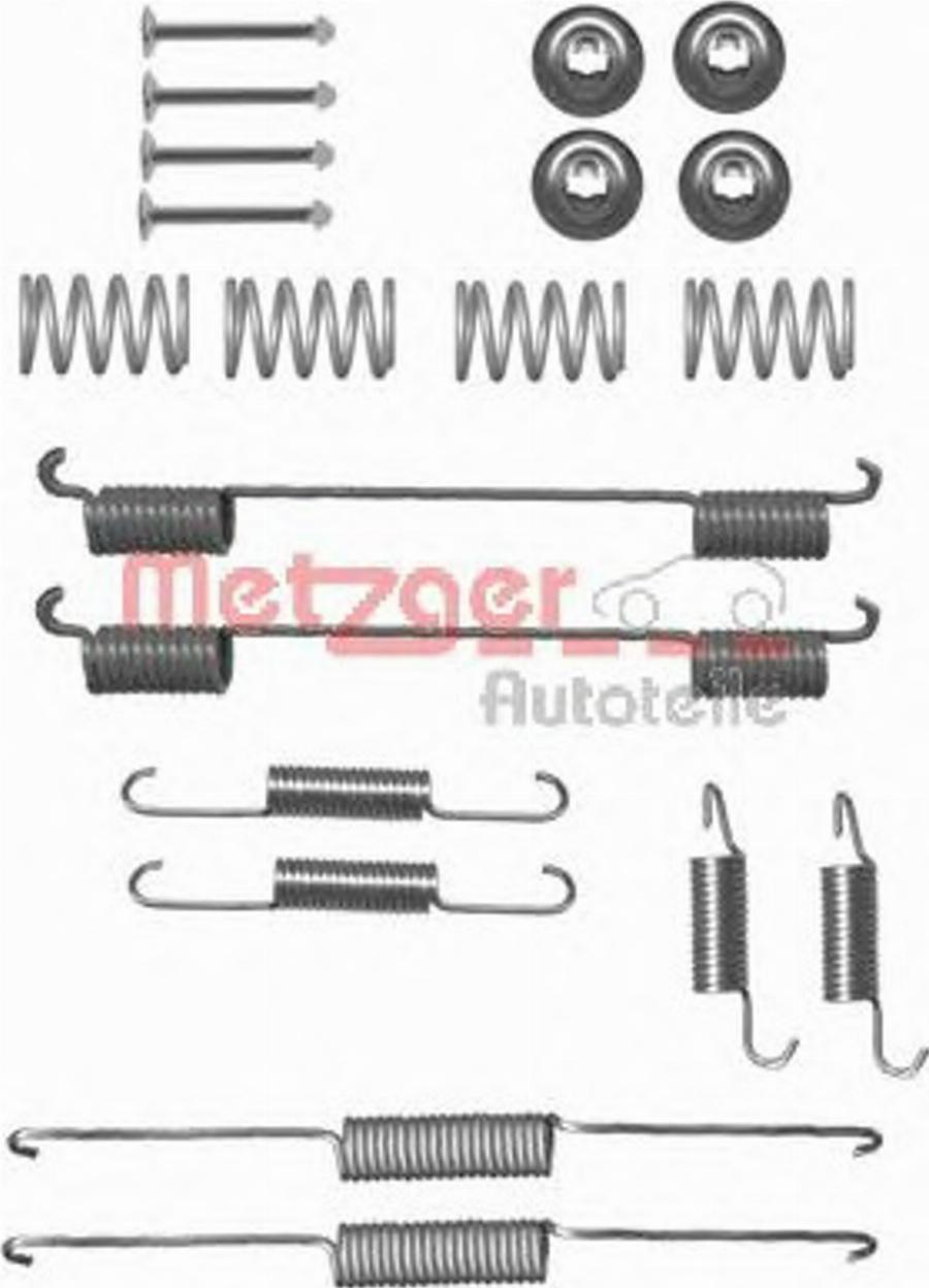 Metzger CR 861 - Accessory Kit, brake shoes autospares.lv