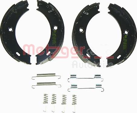 Metzger KR 956 - Brake Shoe Set, parking brake autospares.lv