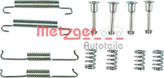 Metzger KR 960 - Brake Shoe Set, parking brake autospares.lv