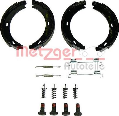 Metzger KR 216 - Brake Shoe Set, parking brake autospares.lv