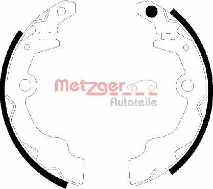 Metzger MG 943 - Brake Shoe Set autospares.lv