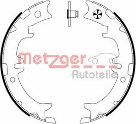 Metzger MG 958 - Brake Shoe Set, parking brake autospares.lv