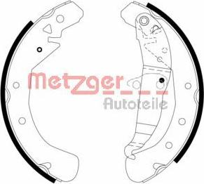 Metzger MG 967 - Brake Shoe Set autospares.lv