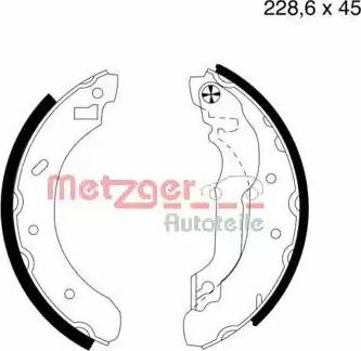 Metzger MG 562 - Brake Shoe Set autospares.lv