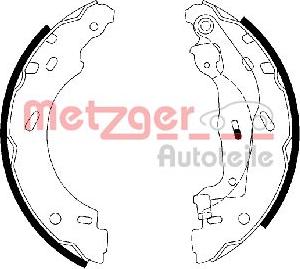 Metzger MG 112 - Brake Shoe Set autospares.lv