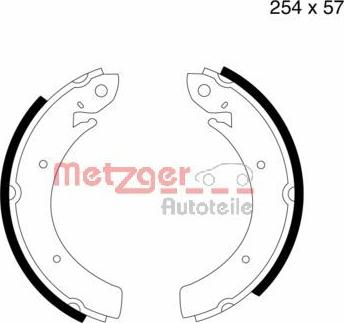 Metzger MG 809 - Brake Shoe Set autospares.lv