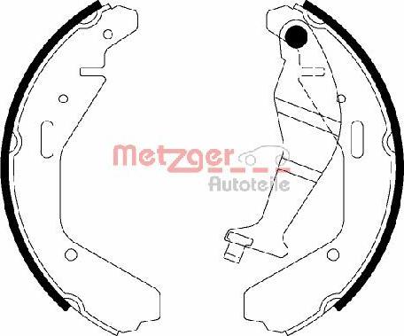 Metzger MG 829 - Brake Shoe Set autospares.lv