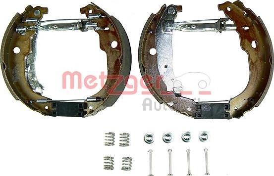 Metzger MG 222V - Brake Shoe Set autospares.lv