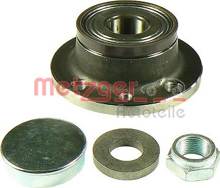 Metzger WM 158.53 - Wheel hub, bearing Kit autospares.lv