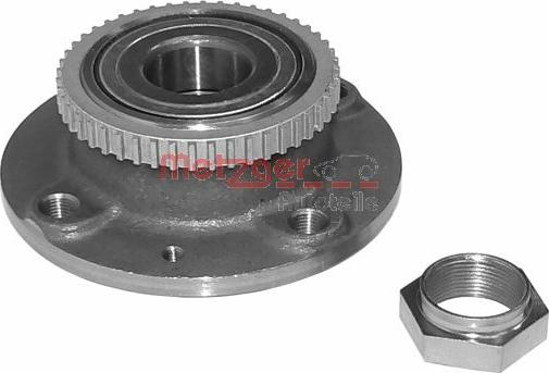 Metzger WM 1050 - Wheel hub, bearing Kit autospares.lv