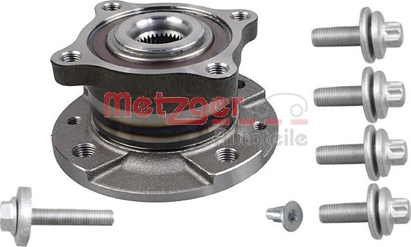 Metzger WM 2206 - Wheel hub, bearing Kit autospares.lv