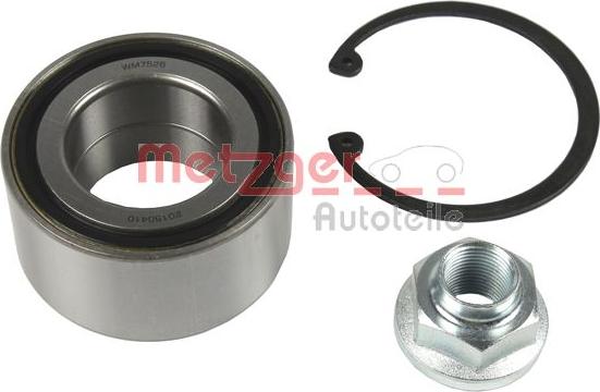 Metzger WM 7526 - Wheel hub, bearing Kit autospares.lv