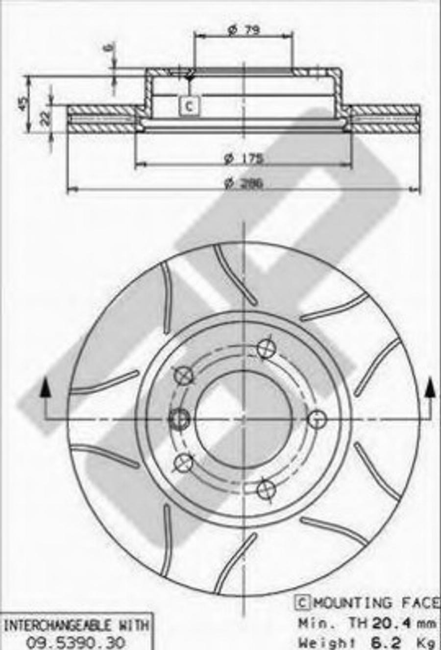 Metzger X24819 - Brake Disc autospares.lv