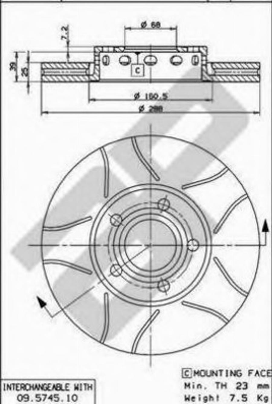 Metzger X25046 - Brake Disc autospares.lv