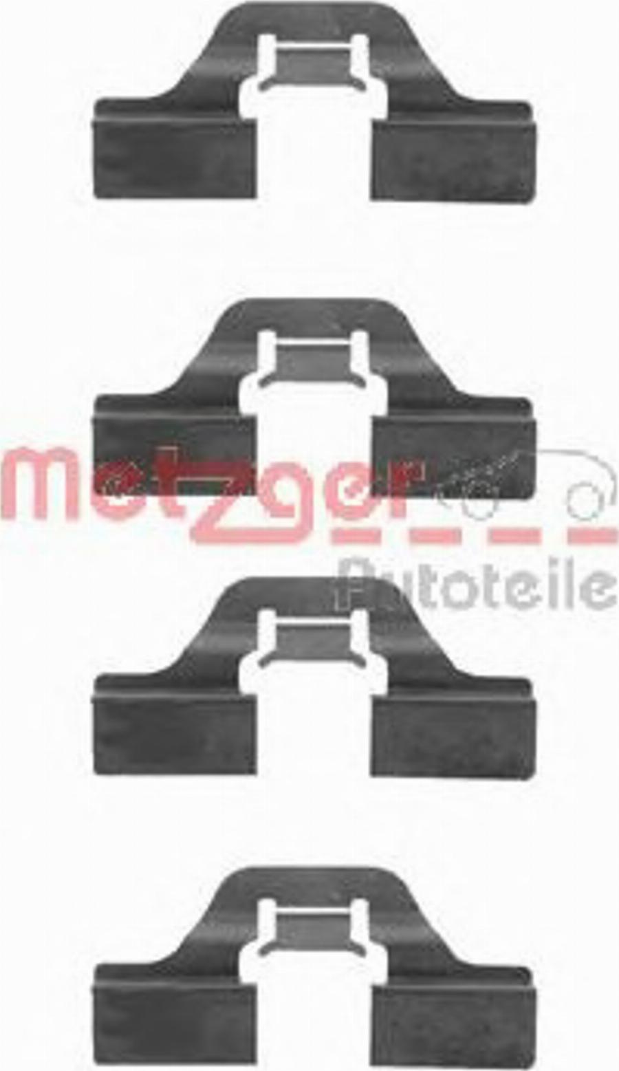 Metzger Z 1211 - Accessory Kit for disc brake Pads autospares.lv