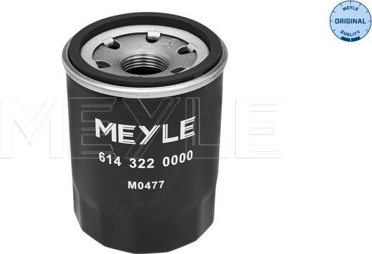 Meyle 614 322 0000 - Oil Filter autospares.lv