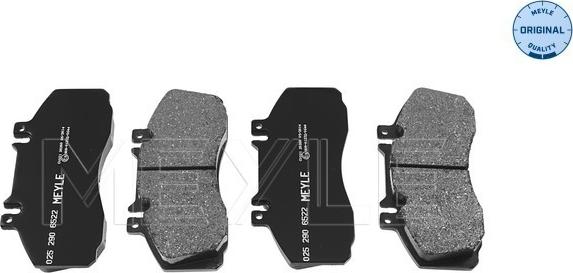 Meyle 025 290 6522 - Brake Pad Set, disc brake autospares.lv