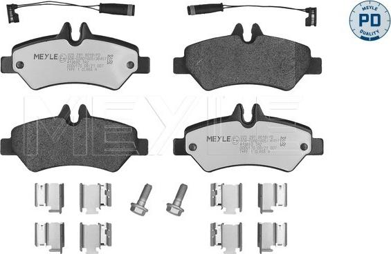 Meyle 025 291 9019/PD - Brake Pad Set, disc brake autospares.lv