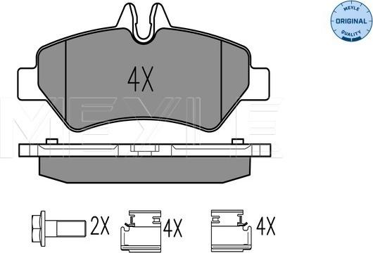 Meyle 025 291 9019 - Brake Pad Set, disc brake autospares.lv