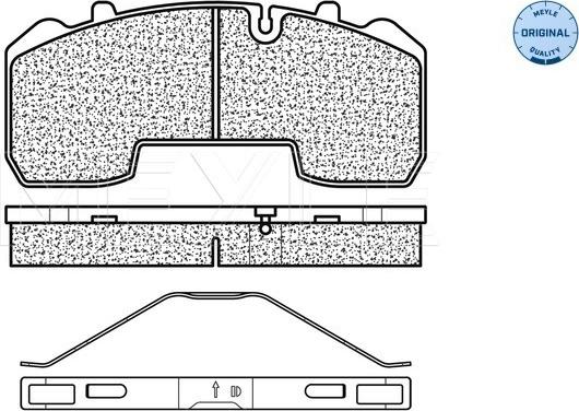 Meyle 025 291 6530 - Brake Pad Set, disc brake autospares.lv