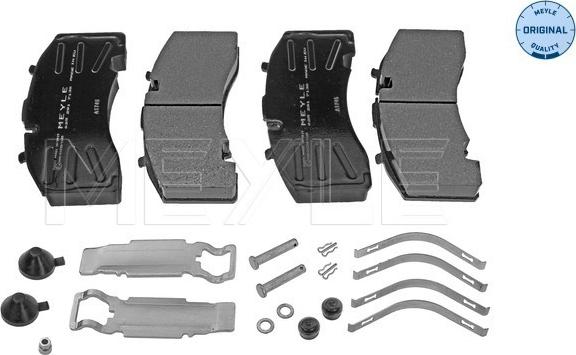 Meyle 025 291 7130 - Brake Pad Set, disc brake autospares.lv