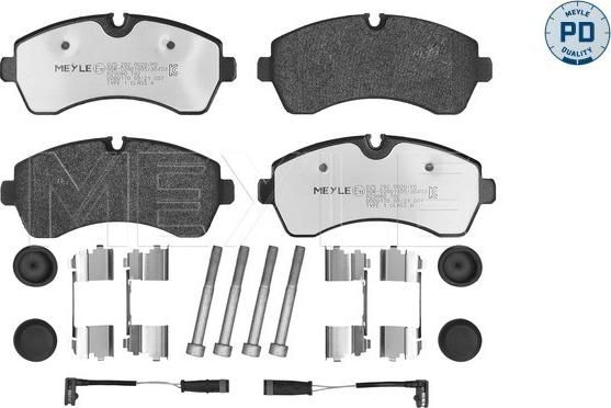 Meyle 025 292 0020/PD - Brake Pad Set, disc brake autospares.lv