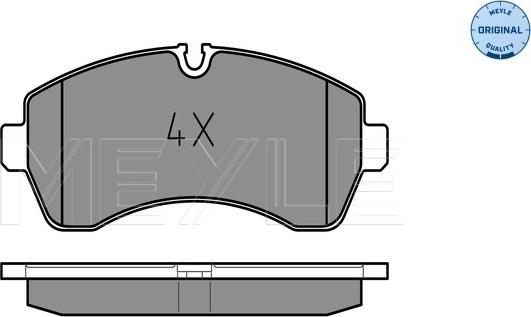 Meyle 025 292 0020 - Brake Pad Set, disc brake autospares.lv