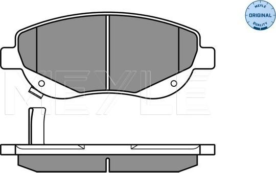 Meyle 025 249 4619/W - Brake Pad Set, disc brake autospares.lv