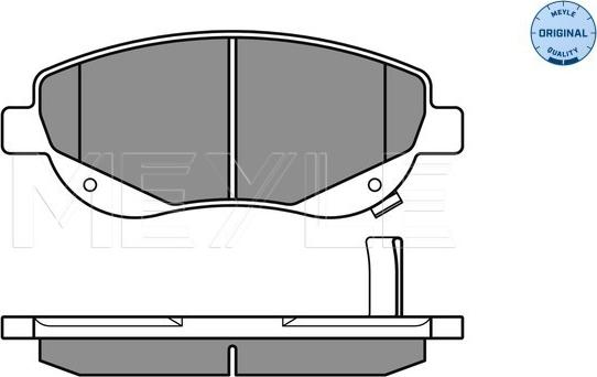 Meyle 025 249 4619/W - Brake Pad Set, disc brake autospares.lv