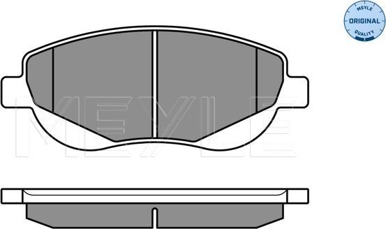 Meyle 025 249 4619/W - Brake Pad Set, disc brake autospares.lv