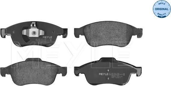 Meyle 025 249 1418 - Brake Pad Set, disc brake autospares.lv