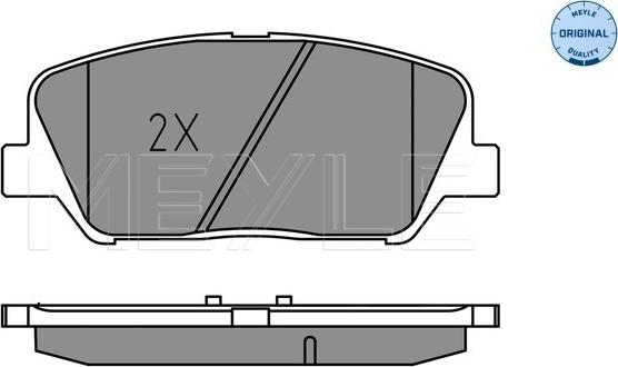 Meyle 025 249 1517 - Brake Pad Set, disc brake autospares.lv