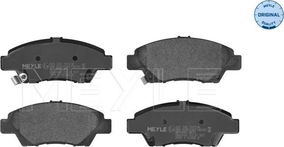 Meyle 025 249 7915/W - Brake Pad Set, disc brake autospares.lv