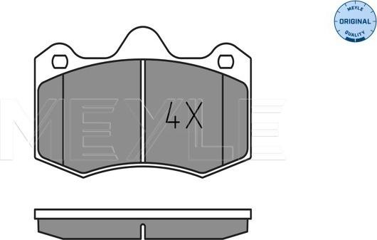 Meyle 025 249 7417 - Brake Pad Set, disc brake autospares.lv