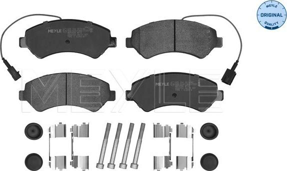 Meyle 025 244 6619/W2 - Brake Pad Set, disc brake autospares.lv