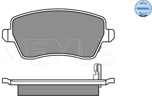 Meyle 025 244 0317/W - Brake Pad Set, disc brake autospares.lv