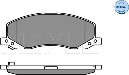 Meyle 025 244 1817/W - Brake Pad Set, disc brake autospares.lv