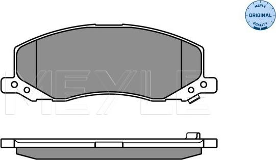 Meyle 025 244 1817/W - Brake Pad Set, disc brake autospares.lv