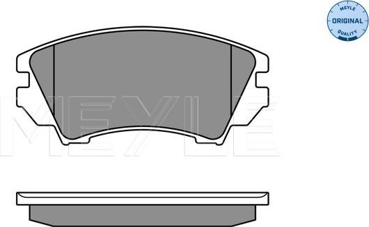 Meyle 025 244 1219/W - Brake Pad Set, disc brake autospares.lv