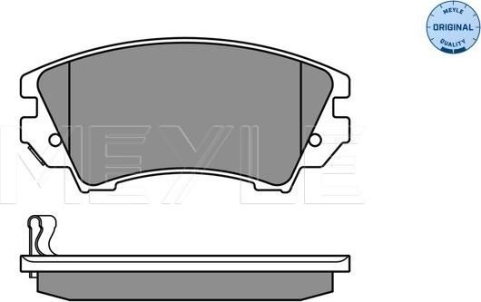 Meyle 025 244 1219/W - Brake Pad Set, disc brake autospares.lv