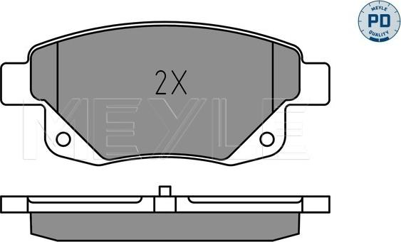 Meyle 025 244 8617/PD - Brake Pad Set, disc brake autospares.lv