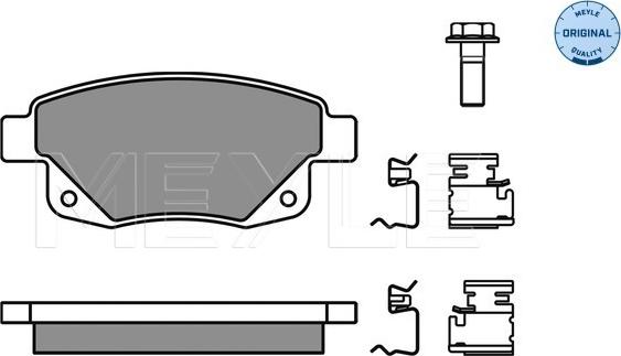 Meyle 025 244 8617/W - Brake Pad Set, disc brake autospares.lv