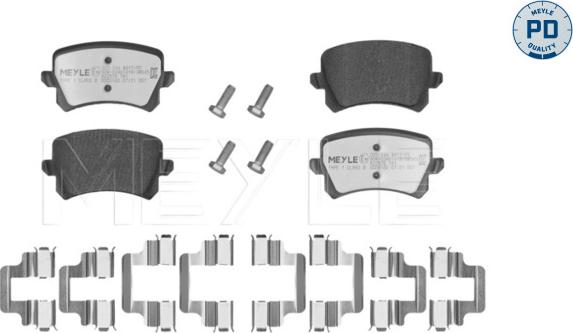 Meyle 025 244 8317/PD - Brake Pad Set, disc brake autospares.lv